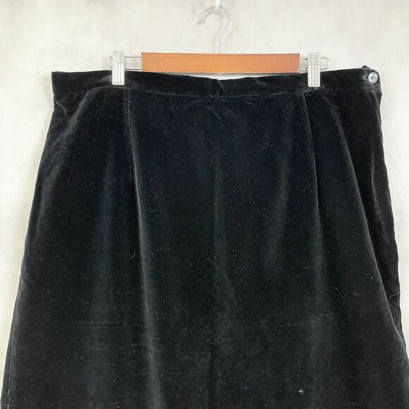 Vintage Lady Copley‎ Velvet Skirt Womens Size 16 Dressy Special Occasion Glam - Picture 3 of 10